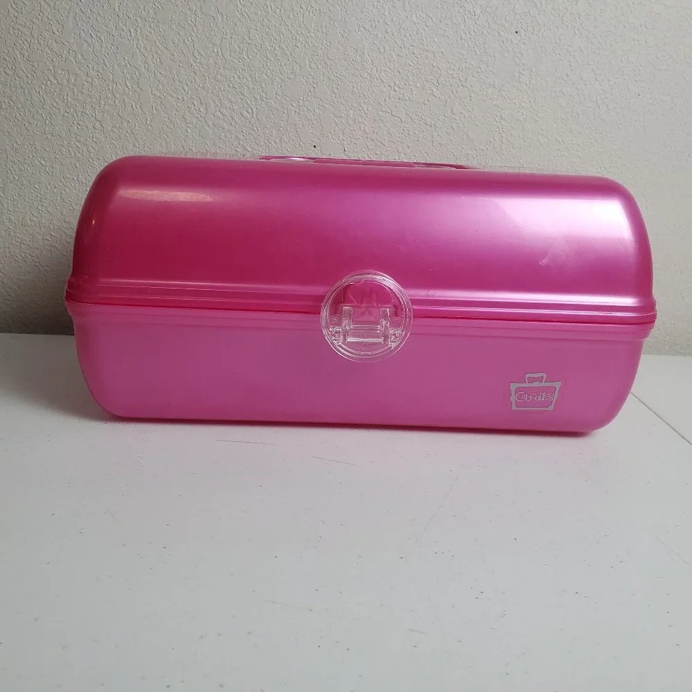 Caboodles 5626 Mirror Makeup Case Organizer Pink Made in USA Plano Molding Co.